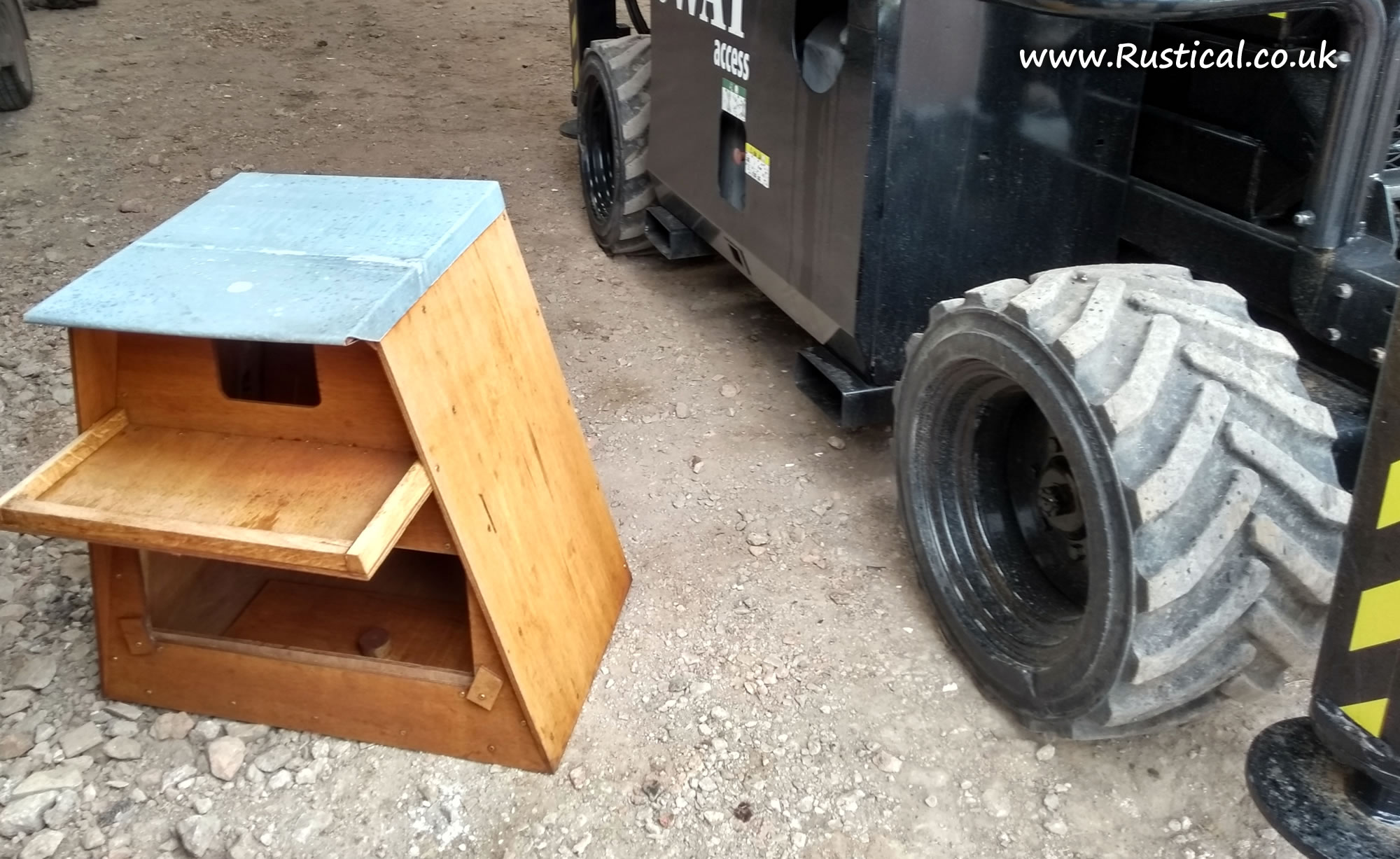 Barn owl nest box before fitting